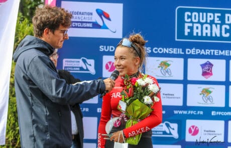 animateur micro cyclisme dames coupe de France
