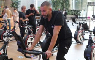 Homme vélo team building