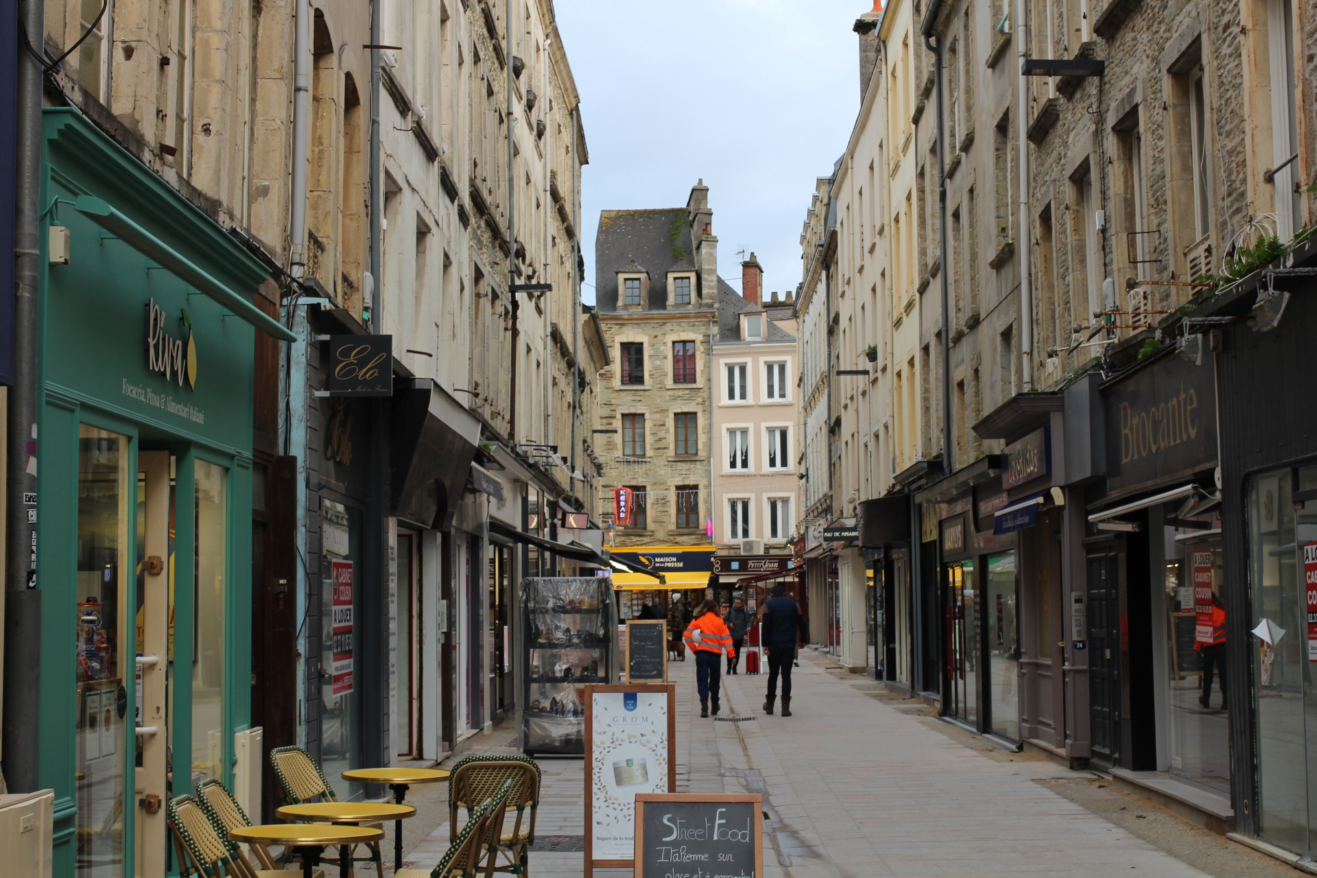 Les rues de Cherbourg-en-Cotentin durant le séminaire entreprise.