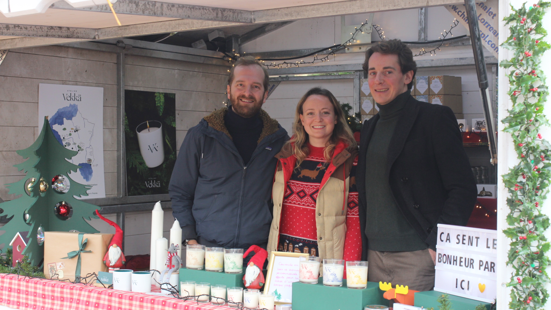 Stand du marché de noël