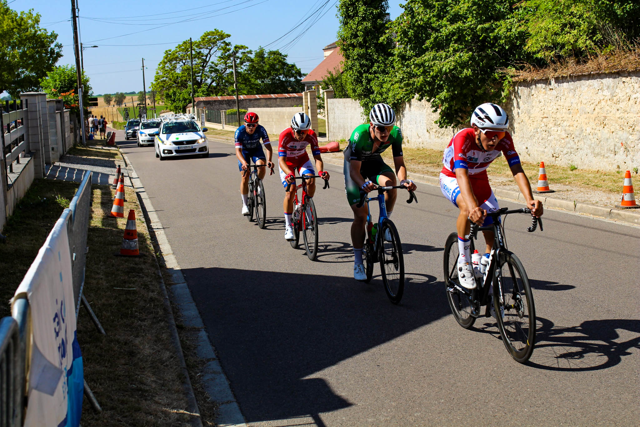 cyclistes en pleine course de vélo en Seine et Marne